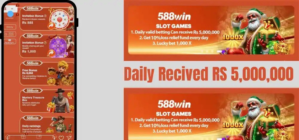 588Win Game real cash earning app with signup bonus and daily tasks