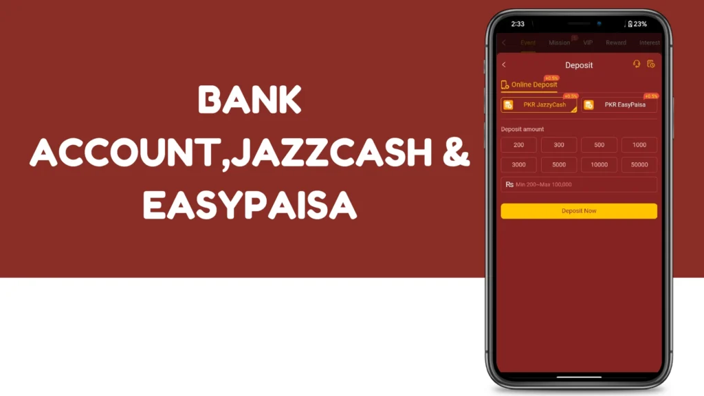 777FE Game deposit page