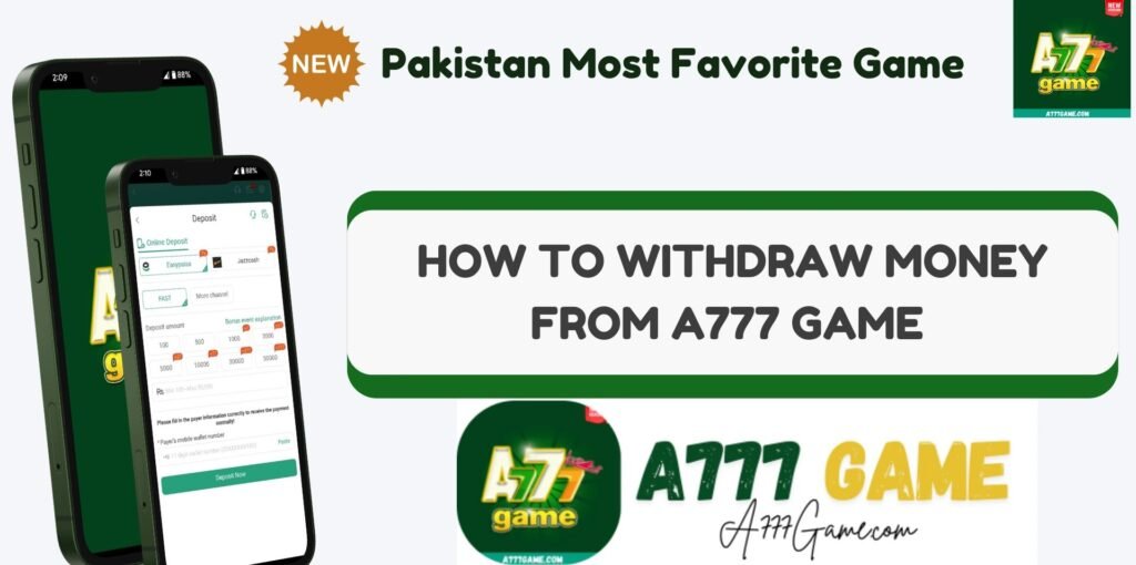 A777 Game withdrawal page