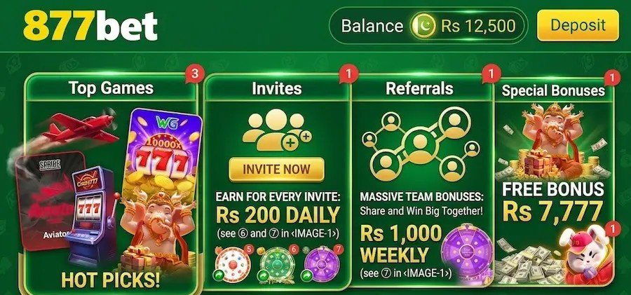Bet877 Game Latest Earning App Bonus page