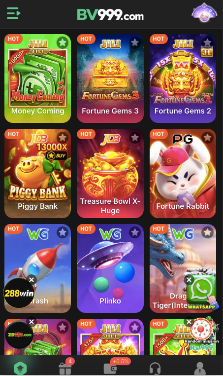 BV999 Game Interface