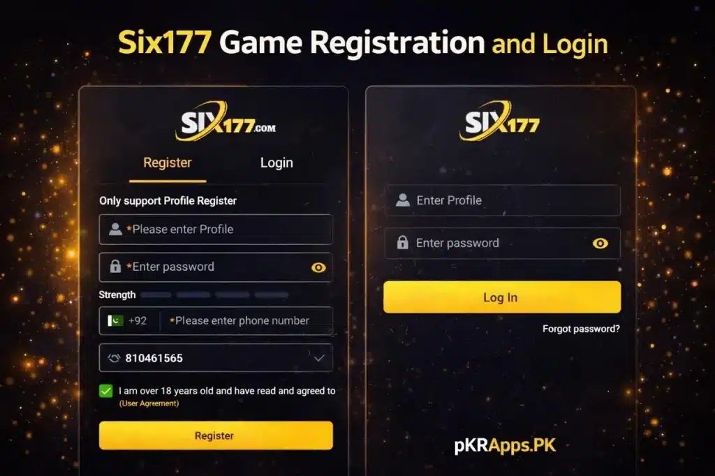 SIX177 Game login and register guide