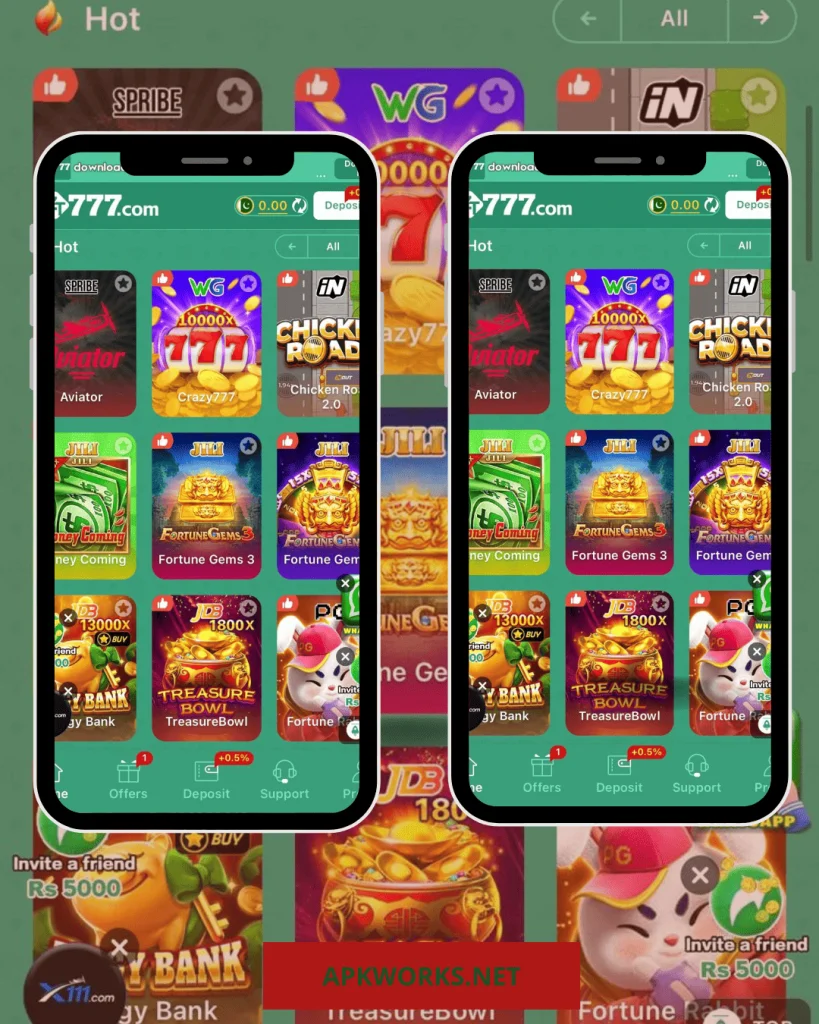 ZT777 Game interface
