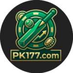 PK177 Game online casino platform interface showing slot games and rewards