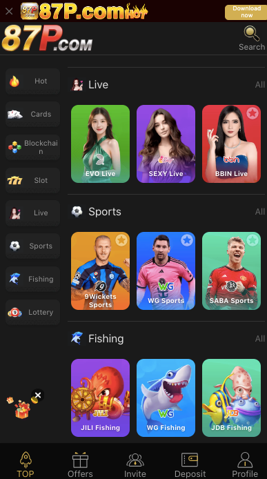 Screenshot of the 87P Game APK interface highlighting beginner-friendly navigation and game selection for users in Pakistan