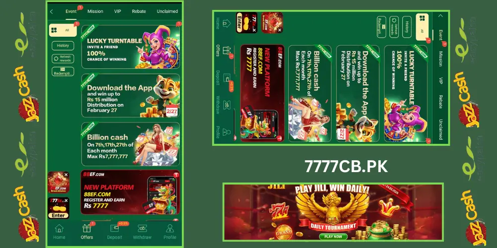 777CB Game APK Download Bonus page