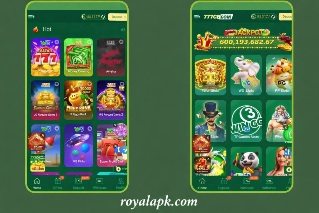 777CB Game APK Download Interface page