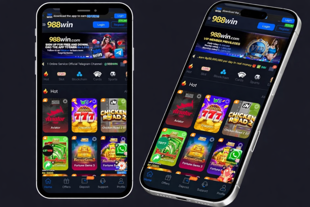988Win Game APK Download Interface Page