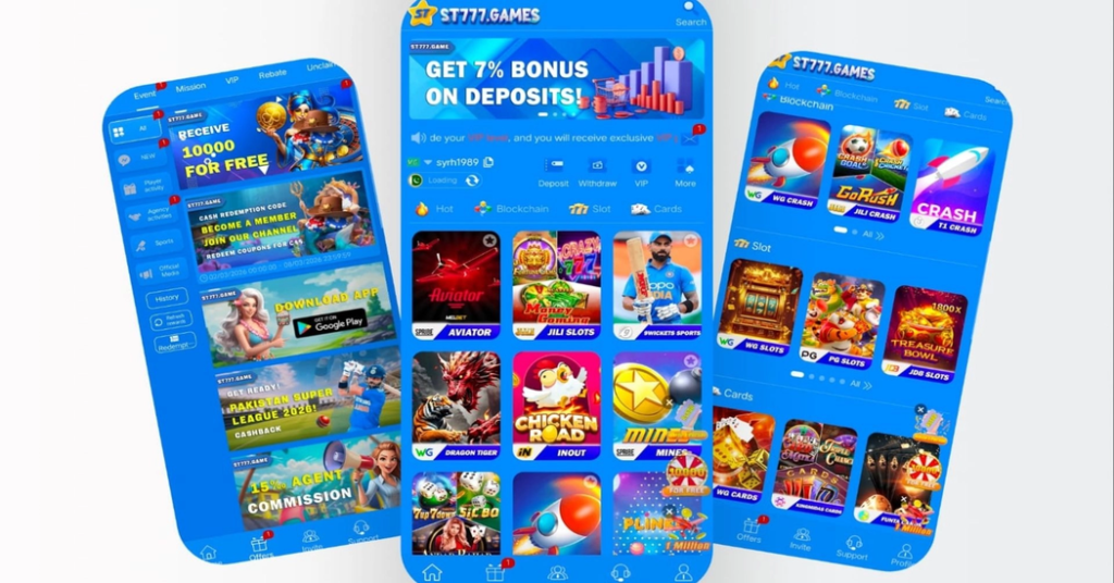 ST777 Game APK Download Interface Page