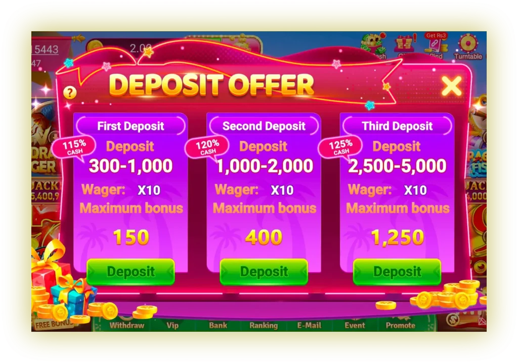 L83 Game Latest version Deposit offer page