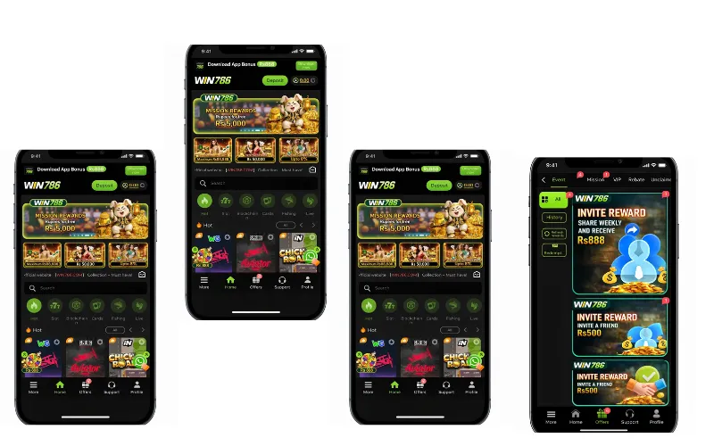 WIN786 Game APK Download Latest Interface