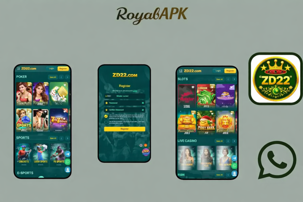 ZD22 Game - APK- Download - Login page
