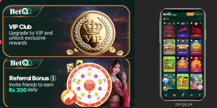 BETQQ Game APK Download Interface page